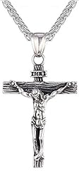 Crucifix necklace men for sale  Delivered anywhere in USA 