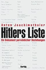 Hitlers liste dokumente gebraucht kaufen  Wird an jeden Ort in Deutschland