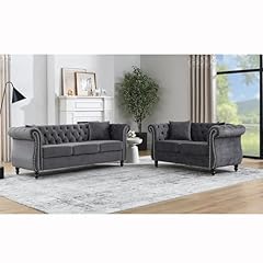 Piece chesterfield velvet for sale  Delivered anywhere in USA 