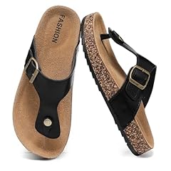 Cork footbed sandals for sale  Delivered anywhere in UK