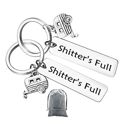 2Pcs Shitter's Full Camper Keychain Happy Camper RV for sale  Delivered anywhere in USA 