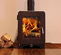 Modern Multi Fuel Woodburning Stove 5kW Clean Burn for sale  Delivered anywhere in Ireland