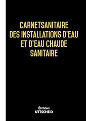 Carnet sanitaire installations d'occasion  Livré partout en France