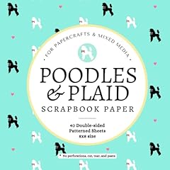 Poodles plaid scrapbook for sale  Delivered anywhere in USA 