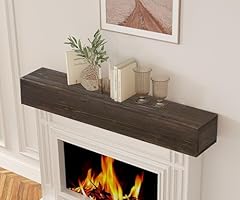 Rustic wood fireplace for sale  Delivered anywhere in USA 