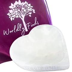 Selenite bowl heart for sale  Delivered anywhere in USA 