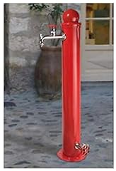 BEL-FER Fontana Stile idrante in Ferro Modello 42/ID, Completa di impianto e Doppio Rubinetto, di Colore Rosso usato  Spedito ovunque in Italia 