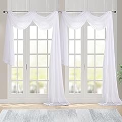 Chyhomenyc white sheer for sale  Delivered anywhere in USA 