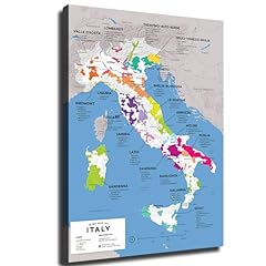 Map italian wine for sale  Delivered anywhere in USA 