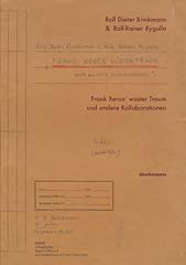 Frank xerox wüster gebraucht kaufen  Wird an jeden Ort in Deutschland