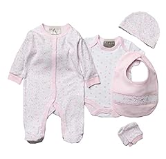 Used, Baby Girls Layette Clothing & Gift Bag Set Pink Floral for sale  Delivered anywhere in UK