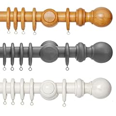 Wooden curtain pole for sale  Delivered anywhere in UK