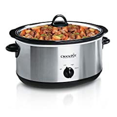Crock-Pot 7-Quart Oval Manual Slow Cooker | Stainless for sale  Delivered anywhere in USA 