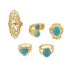 Pieces turquoise stackable for sale  Delivered anywhere in USA 