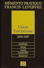 Union européenne juridique d'occasion  Livré partout en France