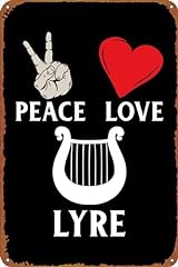 Peace love lyre for sale  Delivered anywhere in USA 