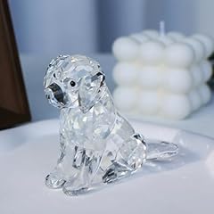 Crystal dog figurine for sale  Delivered anywhere in USA 