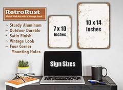 Retrorust metal sign for sale  Delivered anywhere in USA 