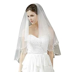 Tier bridal veil for sale  Delivered anywhere in Ireland