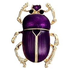 Purple beetle brooch for sale  Delivered anywhere in UK
