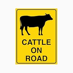 Cattle road sign for sale  Delivered anywhere in USA 