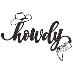 Metal howdy sign for sale  Delivered anywhere in USA 