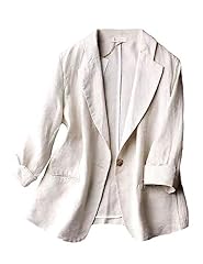 Linen blazer women for sale  Delivered anywhere in USA 