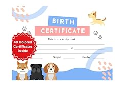 Pet birth certificate for sale  Delivered anywhere in USA 
