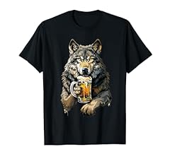 Wolf beer shirt for sale  Delivered anywhere in USA 