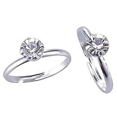 Topoox Bridal Shower Rings 40 Pack Silver Diamond Engagement for sale  Delivered anywhere in USA 