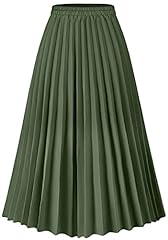 Basoteeuo green pleated for sale  Delivered anywhere in USA 