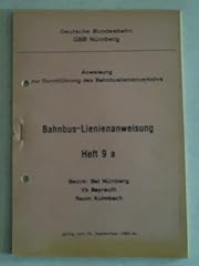 Bahnbus lienenanweisung heft gebraucht kaufen  Wird an jeden Ort in Deutschland