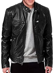 Leather jacket mens for sale  Delivered anywhere in UK