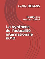 Synthèse actualité internati d'occasion  Livré partout en France