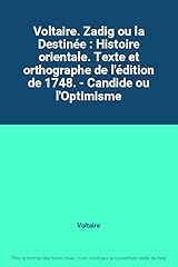 Voltaire. zadig destinée d'occasion  Livré partout en France
