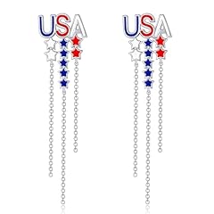 Amerikanischer flagge hrringe gebraucht kaufen  Wird an jeden Ort in Deutschland
