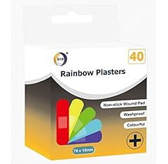 40pc rainbow plasters for sale  Delivered anywhere in UK