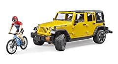 Bruder 02543 Jeep Wrangler Rubicon w Mountain Bike for sale  Delivered anywhere in USA 