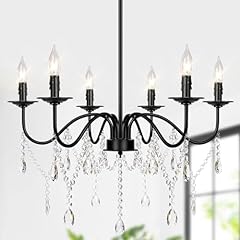 Crystal black chandelier for sale  Delivered anywhere in USA 