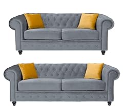 Sofas hilton chesterfield for sale  Delivered anywhere in UK