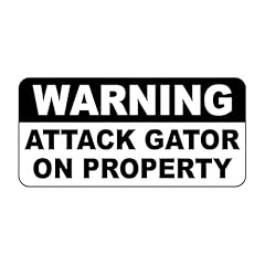 Warning attack gator for sale  Delivered anywhere in USA 