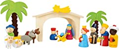 Wooden Christmas Nativity Manger Play Set for sale  Delivered anywhere in Ireland