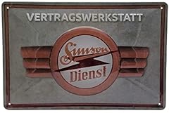 Retro blechschild passend gebraucht kaufen  Wird an jeden Ort in Deutschland