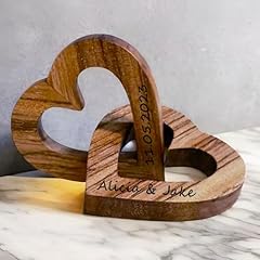 Personalized wood interlocking for sale  Delivered anywhere in UK