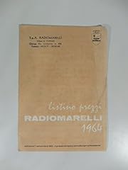Listino prezzi radiomarelli usato  Spedito ovunque in Italia 