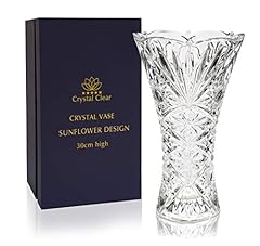 Crystal vase 30cm for sale  Delivered anywhere in UK