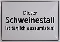 Blechschild 10x15 schweinestal gebraucht kaufen  Wird an jeden Ort in Deutschland