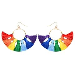 Regenbogen hrringe quasten gebraucht kaufen  Wird an jeden Ort in Deutschland