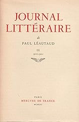 Journal littéraire paul d'occasion  Livré partout en France