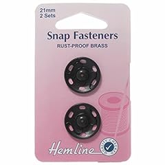 Snap fastners black for sale  Delivered anywhere in UK